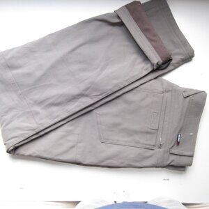 Gerry Men's Thermal Lined Stretch Pants Zip Pockets & Adjustable Hem Green 32x32